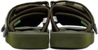 Suicoke Khaki MOTO-cab Sandals