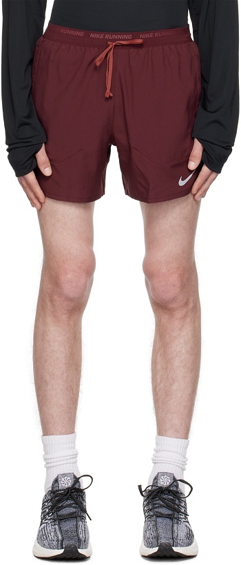 Photo: Nike Burgundy Brief-Lined Shorts