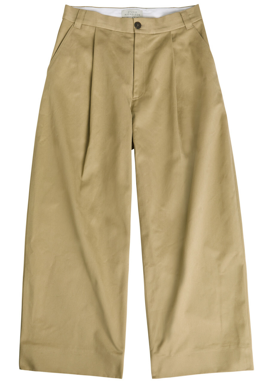 Studio Nicholson Men's Paolo Denim Volume Pants in Fawn Studio