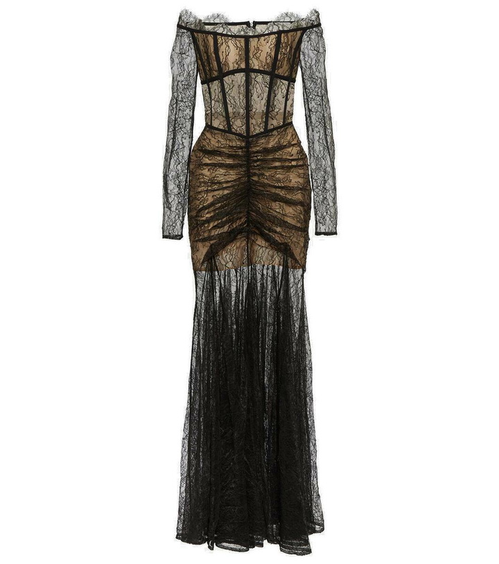Photo: Rasario Corset lace maxi gown