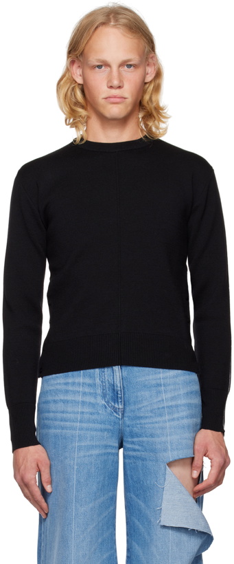 Photo: Peter Do Black Vented Side Seam Sweater