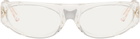 Casablanca Transparent Crystal Sport Sunglasses