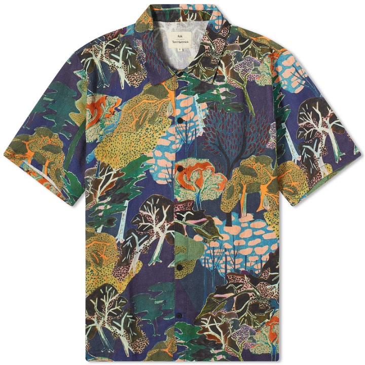 Photo: Folk Men's Patterned Vacation Shirt END EXCLUSIVE in Forest Print