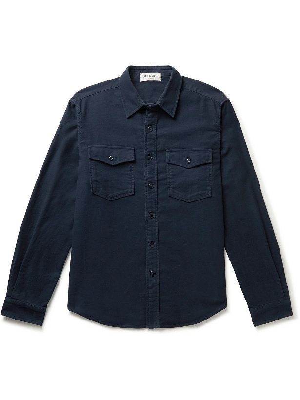 Photo: Alex Mill - Frontier Brushed Cotton-Flannel Shirt - Blue