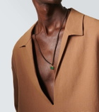 Octavia Elizabeth 18kt gold necklace with emerald