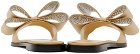 MACH & MACH Beige 'Le Cadeau' Sandals