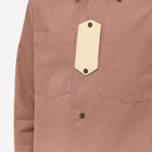 Jil Sander Men's Canvas Overshirt Jacket in Antique Rose