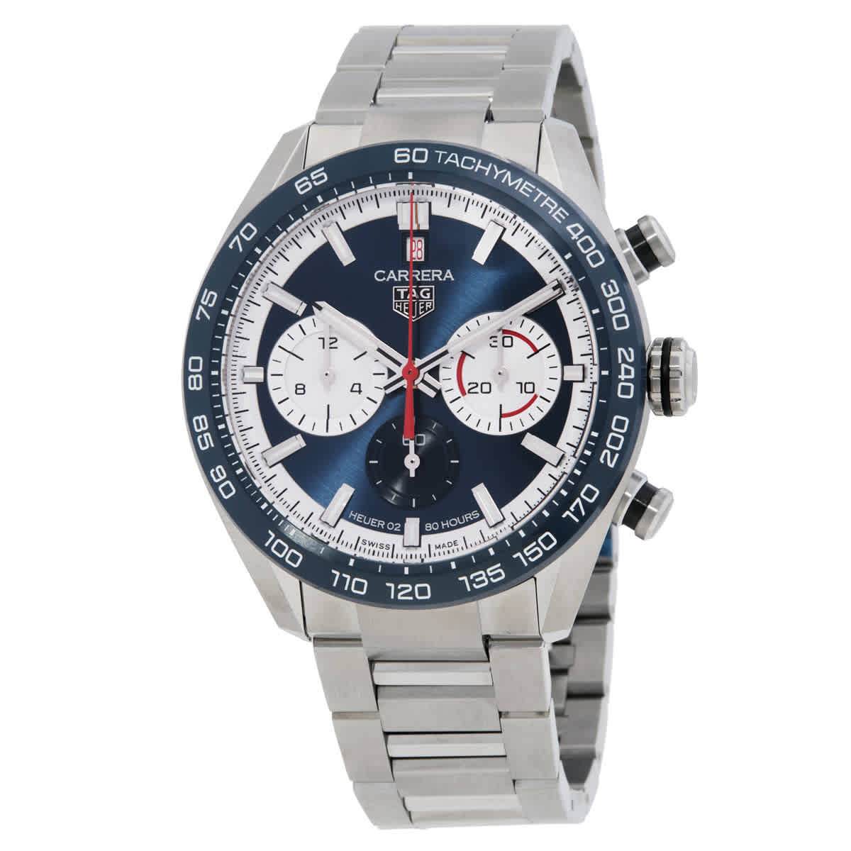 Tag Heuer Carrera Chronograph Automatic Blue Dial Mens Watch CBN2A1E.BA0643