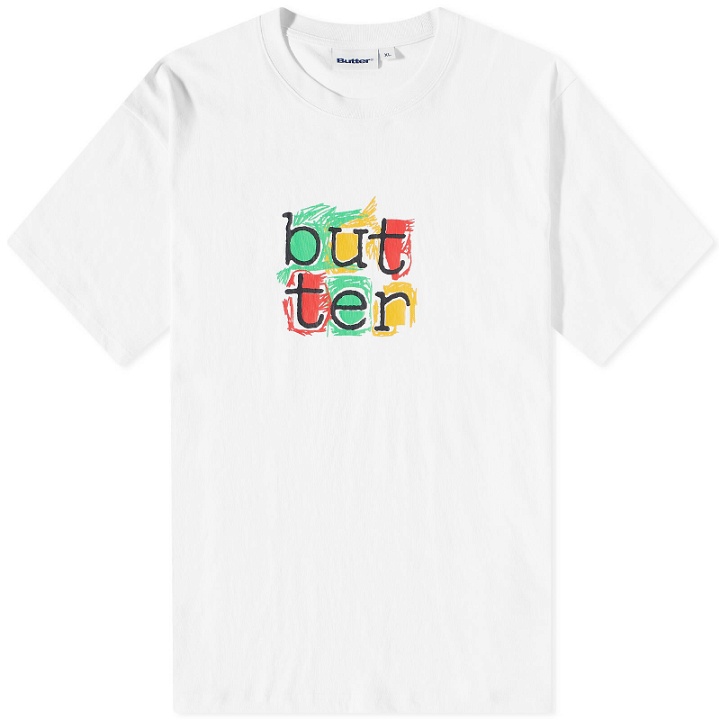 Photo: Butter Goods Men's Scribble T-Shirt in White