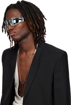 Rick Owens Silver Ryder Sunglasses