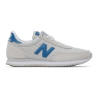 New Balance Grey and Blue 720 Sneakers