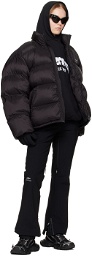Balenciaga Black 3B Sports Icon Puffer Jacket