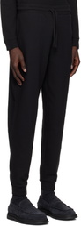 Hugo Black Cotton-Blend Embroidered Logo Sweatpants