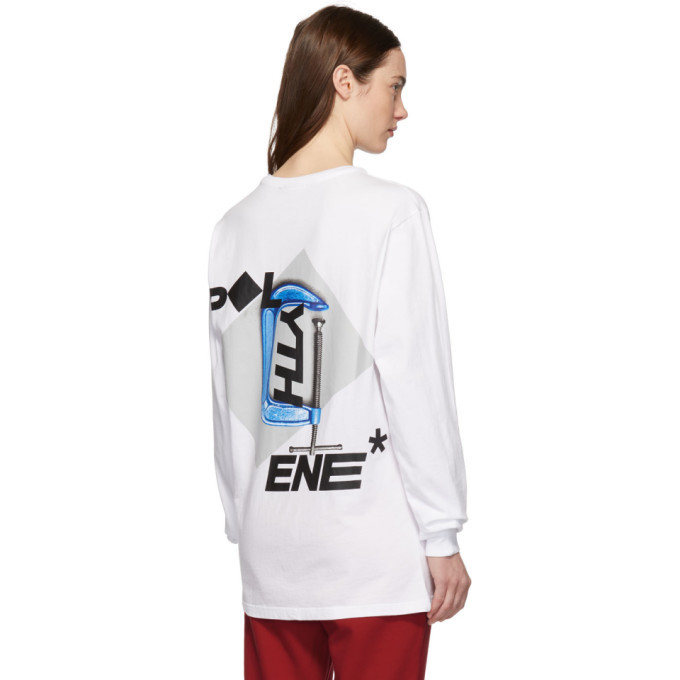 Polythene* Optics White C-Clamp Long Sleeve T-Shirt