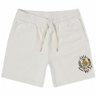 Casablanca Men's Casa Way Embroidered Sweat Shorts in Off White