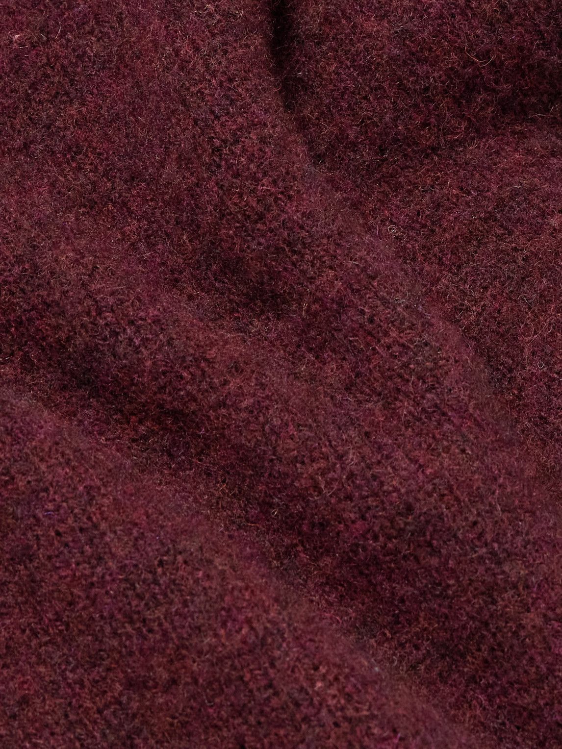 Drake's - HIM Shetland Wool Sweater - Burgundy