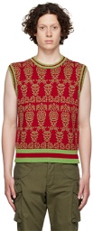 paria /FARZANEH Red Wool Vest