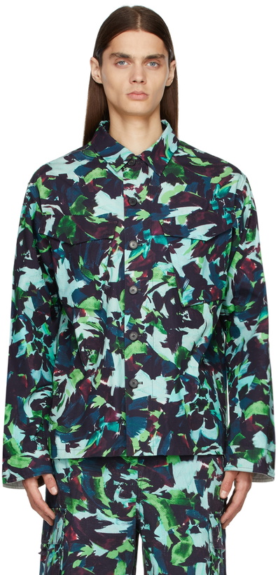 Photo: Kenzo Multicolor Archive Flower Workwear Jacket