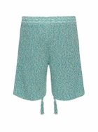 ALANUI Palm Tree Cotton Knit Shorts