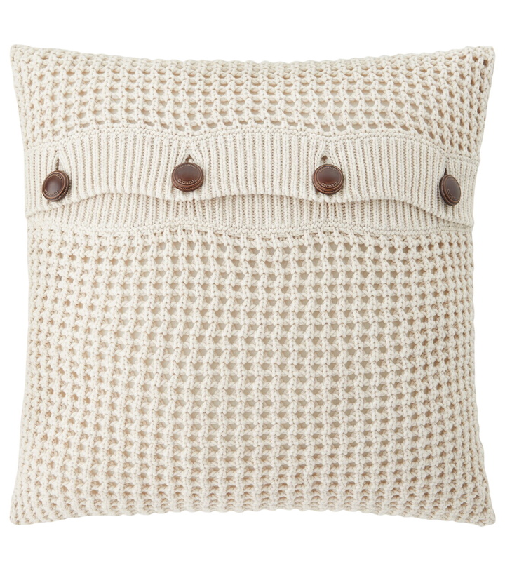 Photo: Brunello Cucinelli Cotton-blend cushion