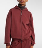 Brunello Cucinelli Monili cotton jersey zip-up hoodie