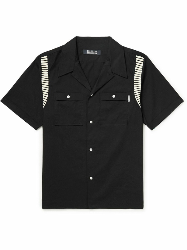 Photo: Billionaire Boys Club - Cocktail Camp-Collar Printed Cotton-Poplin Shirt - Black