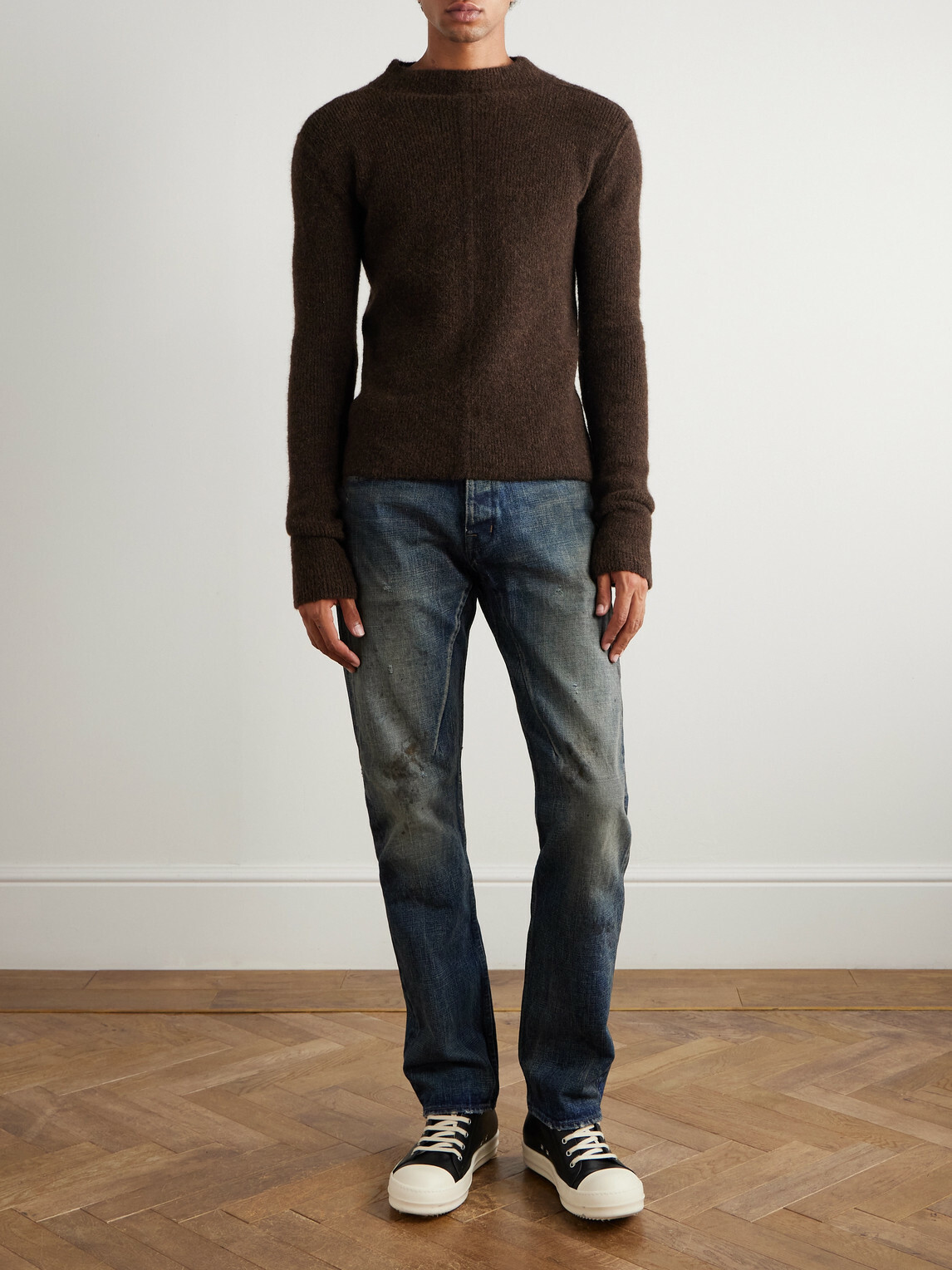DRKSHDW by Rick Owens - DRKSHDW Kurdt Straight-Leg Distressed Jeans - Blue