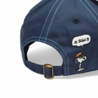 Butter Goods Men's x Peanuts Spike 5 Panel Cap in Navy/Light Blue 
