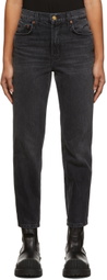 B Sides Black Louis High Slim Jeans
