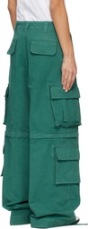 ERL Green Zip-Off Cargo Pants