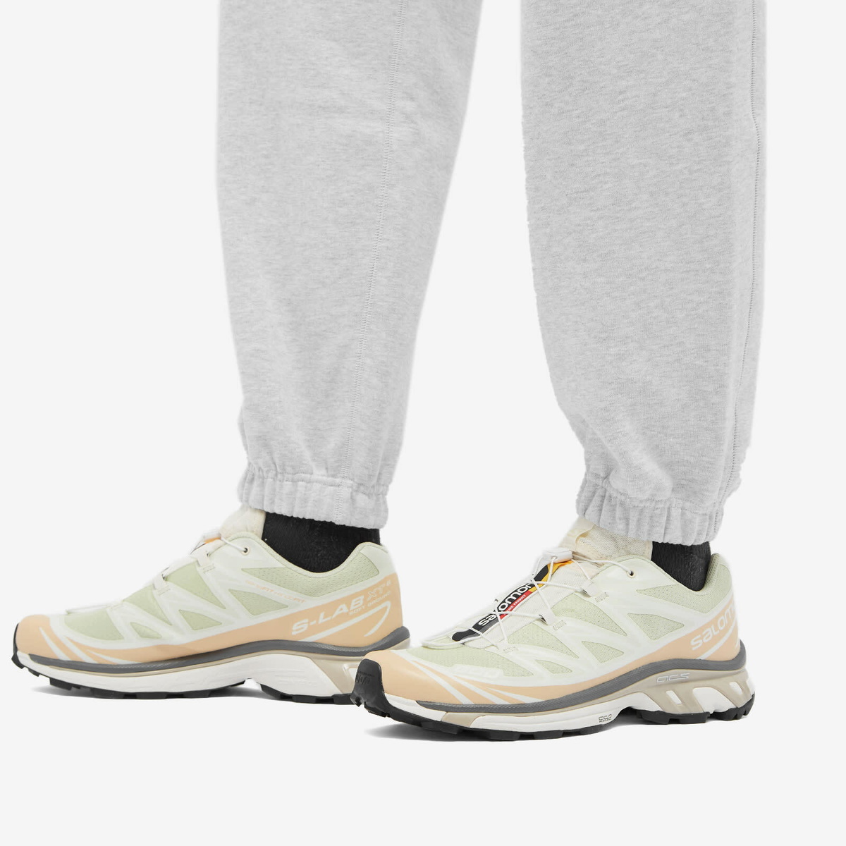 Salomon Men's XT-6 Sneakers in Aloe Washm/Hazelnut/Feather