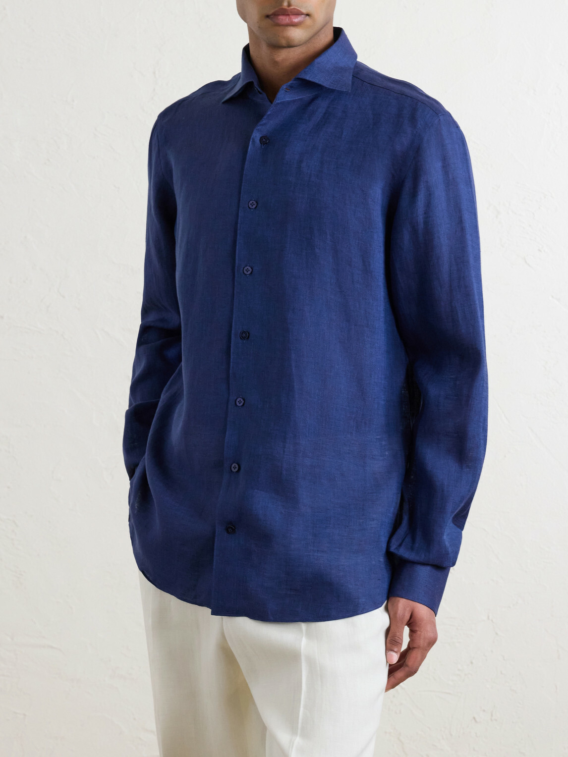 De Petrillo - Linen Shirt - Blue