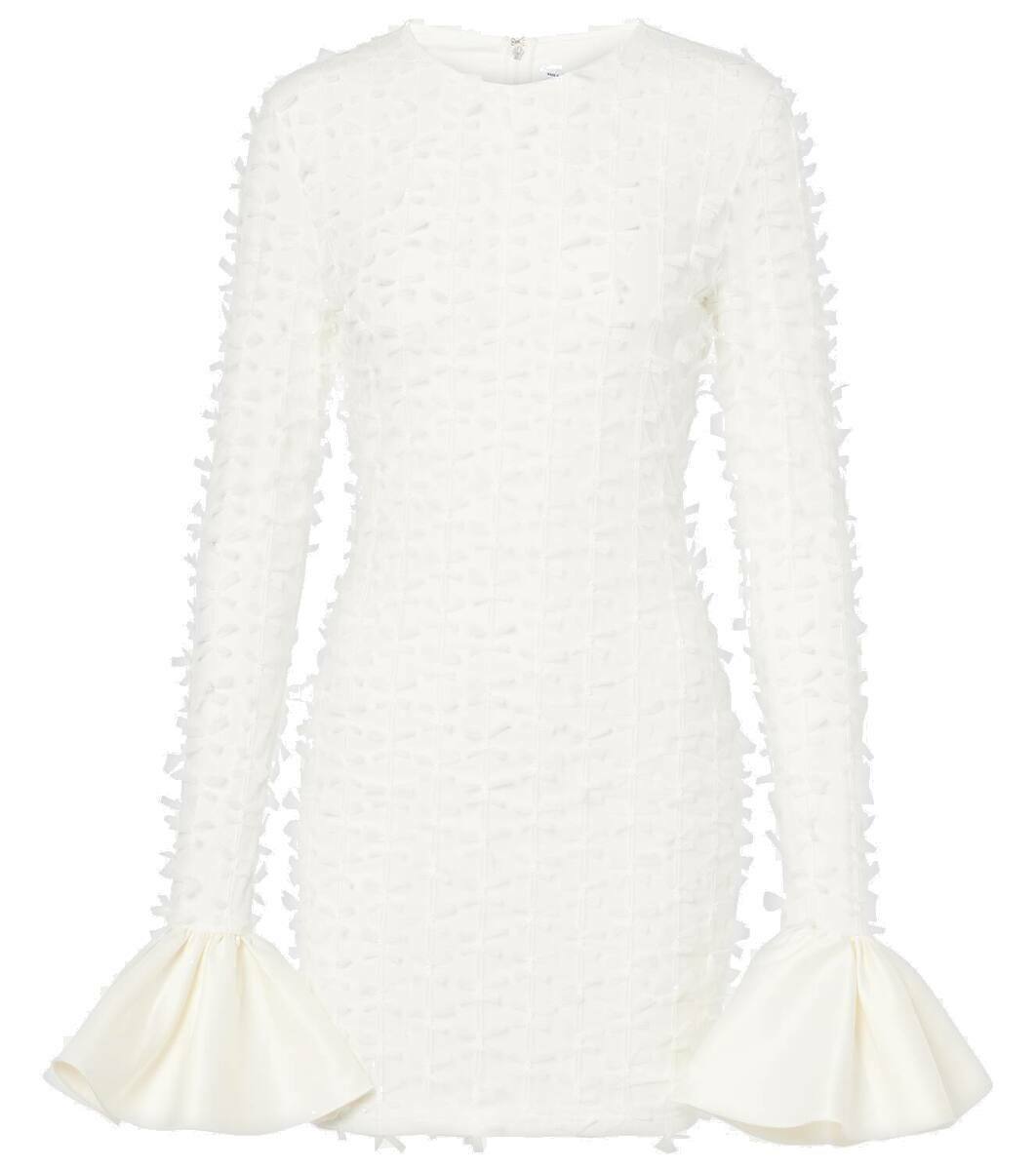 ROTATE ロテート ワンピース Embroidered mesh minidress1040376 Embroidered mesh minidress in pink - Rotate | Mytheresa