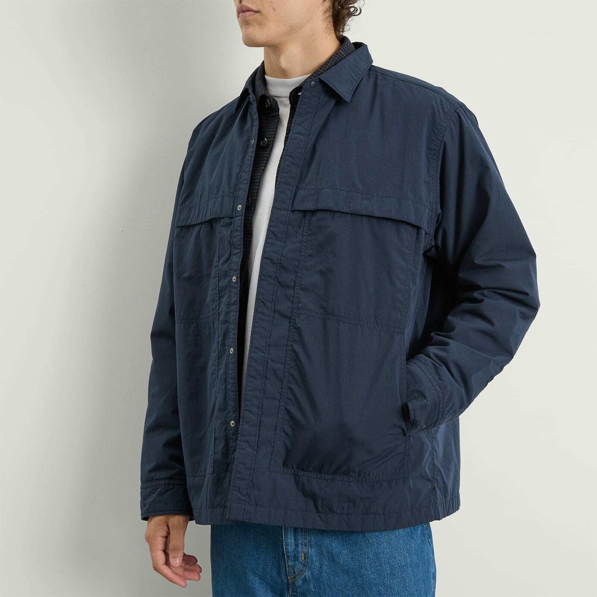 Nanamica Men's Insulation Shirt Jacket in Navy