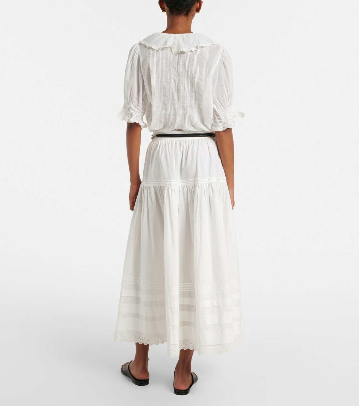 Dôen Sebastiane cotton poplin maxi skirt