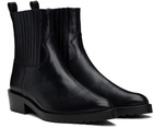 Toga Virilis SSENSE Exclusive Black Hard Leather Chelsea Boots