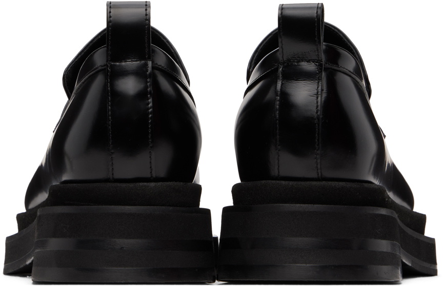 Simone Rocha Black Heart Toe Platform Loafers