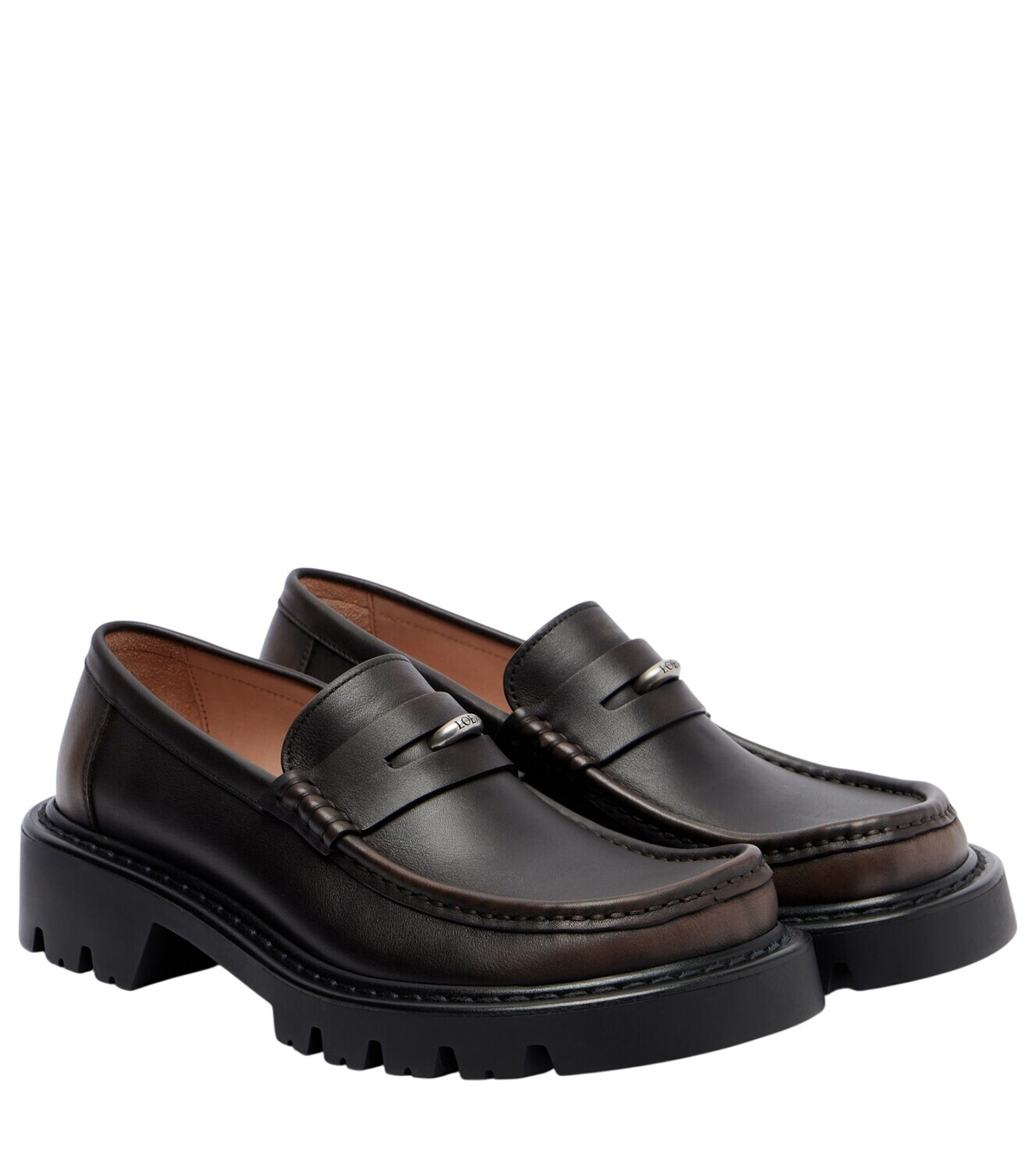 Loewe Rise brushed suede loafers Loewe