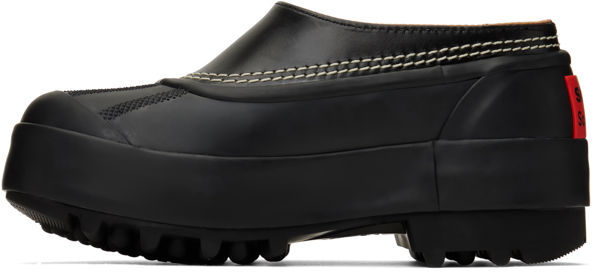 Proenza Schouler Black SOREL Edition Caribou Slip-on Loafers