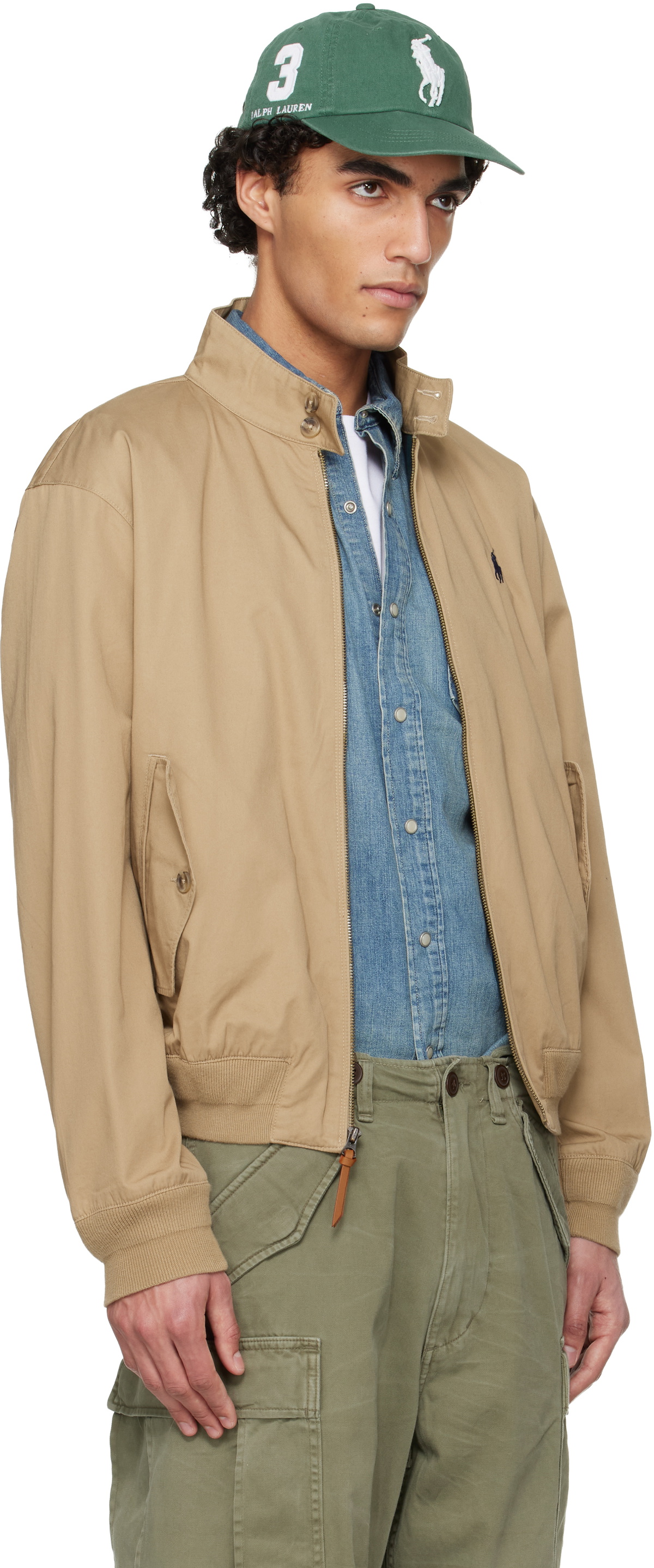 Polo Ralph Lauren Beige 'The Bedford Twill' Jacket Polo Ralph Lauren