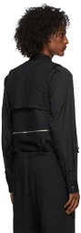 Phlemuns SSENSE Exclusive Black Cropped Cargo Vest