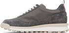 Thom Browne Gray Double Tech Nylon Alumni Sneakers