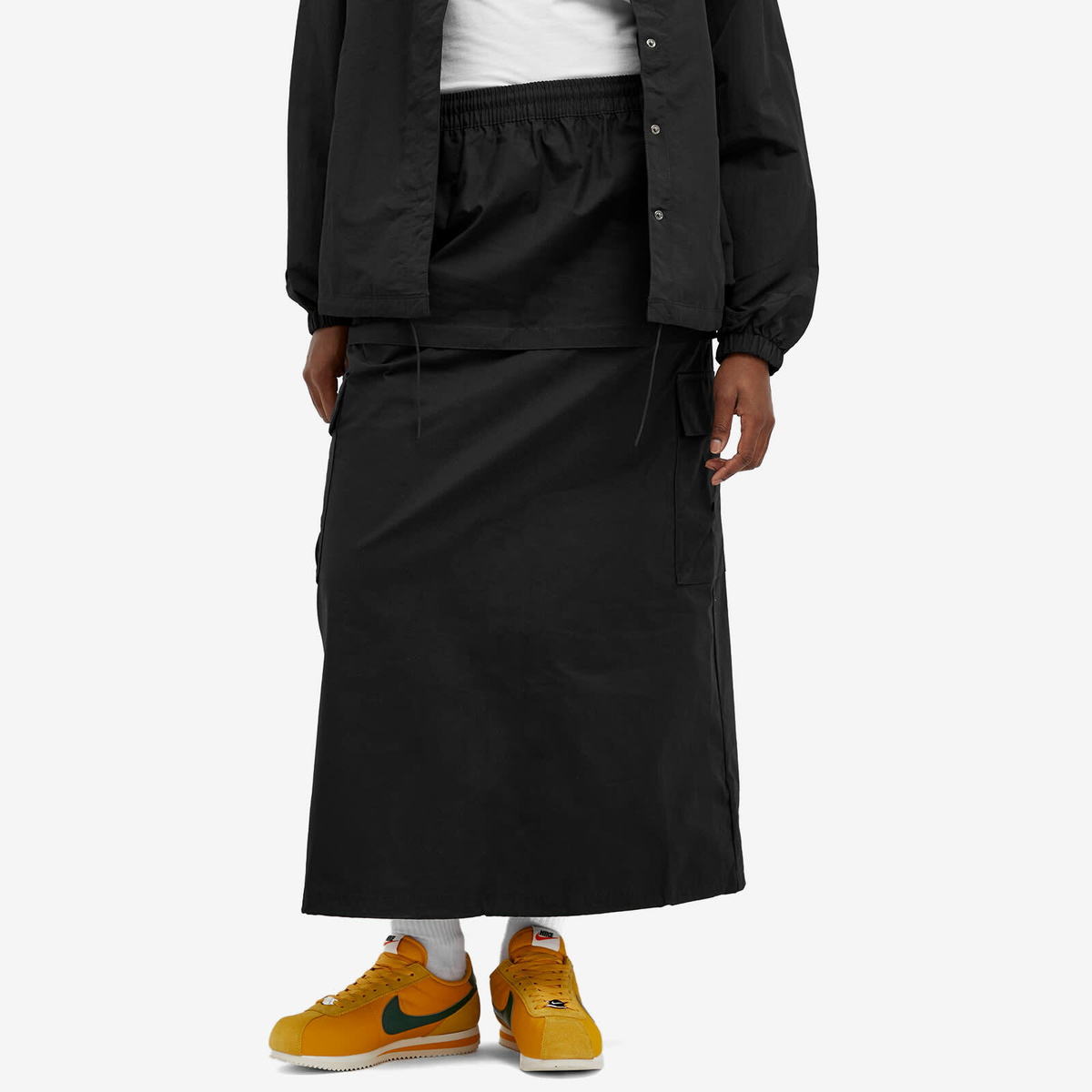 ワンピース NIKE Women Mid Skirts FQ1780 010 BLACK Nike Victory Dress - Black/White | Midwest Racquet Sports