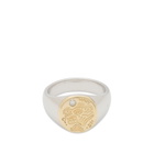 Tom Wood Why Me Ring Gold Top in Silver/Gold