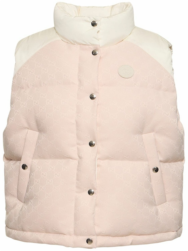 Photo: GUCCI - Gg Cotton Canvas Padded Down Vest