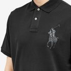 Polo Ralph Lauren Men's Leather PP Polo Shirt in Polo Shirt Black