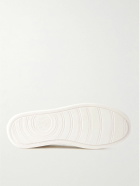 Brunello Cucinelli - Suede-Trimmed Full-Grain Leather Sneakers - White