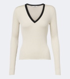 Fendi Ribbed-knit silk and cotton sweater