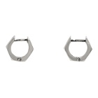Emanuele Bicocchi Silver Hexagonal Bolt Earrings