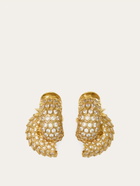 Ferragamo Womens Sculptural earrings in Gold